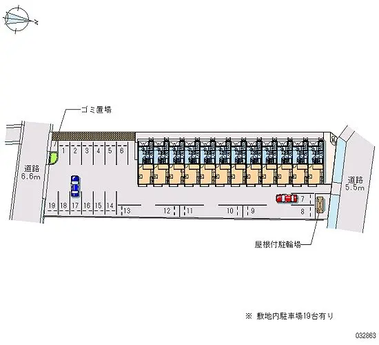 ★手数料０円★福山市東手城町　月極駐車場（LP）